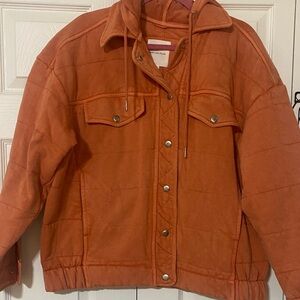 Avec Les Filles Burnt Orange Puffer Jacket